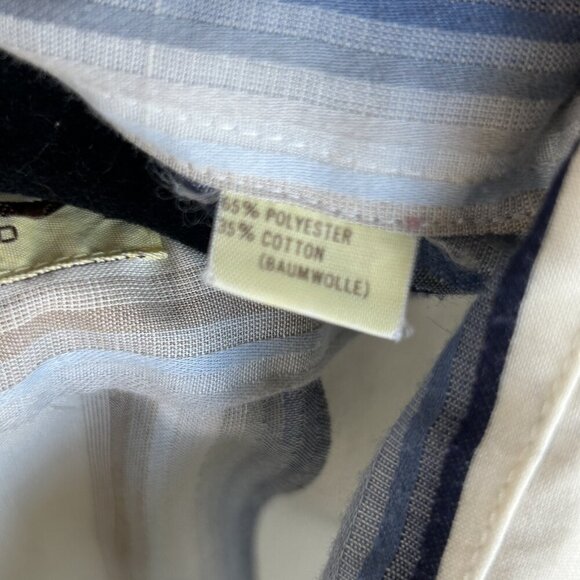 Geno by Gene Ostro Men's Vintage 70s 80s Striped Button Front Disco Shirt Size M - Picture 3 of 8